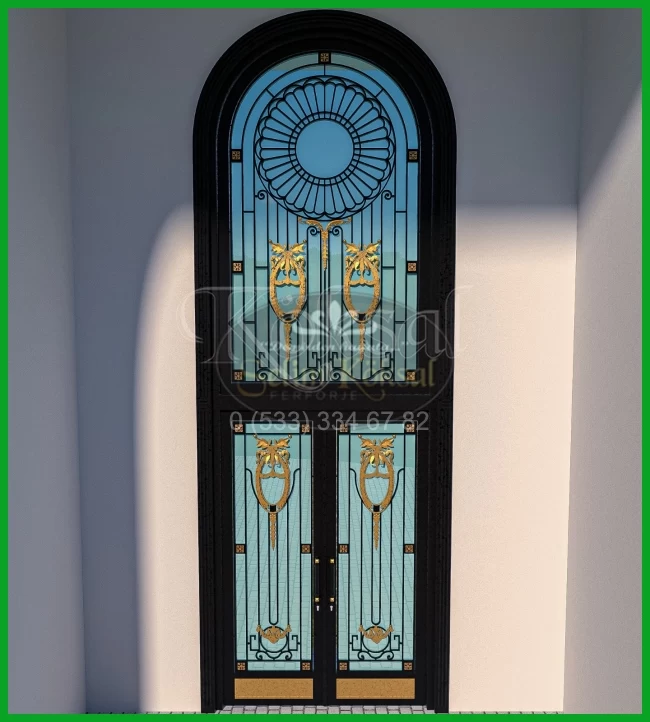 Camlı Kompozit Kaplama Villa Kapıları