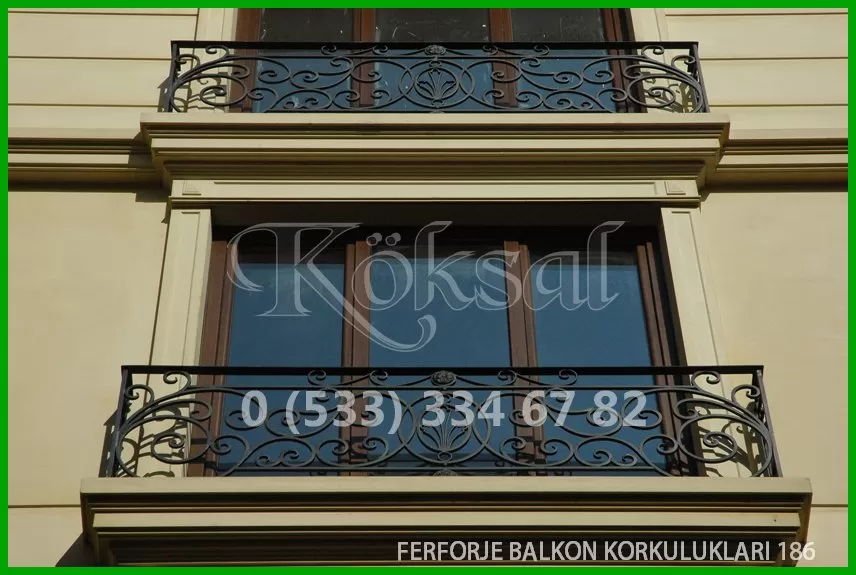 Ferforje Balkon Korkulukları 186