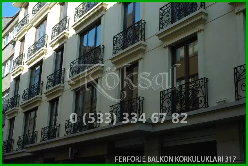 Ferforje Balkon Korkulukları 317