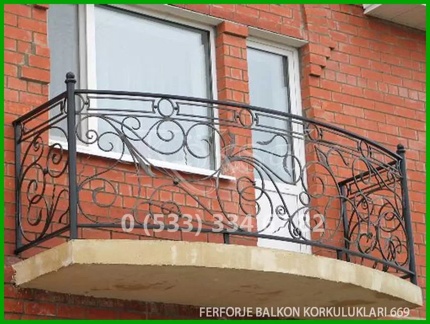Ferforje Balkon Korkulukları 669