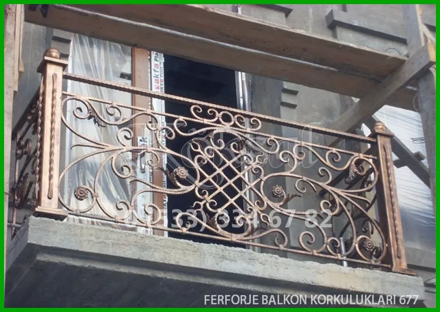 Ferforje Balkon Korkulukları 677