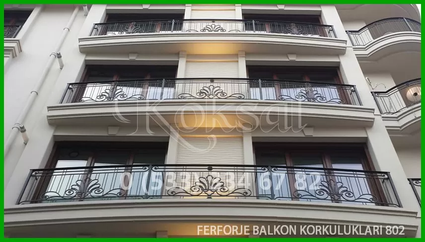 Ferforje Balkon Korkulukları 802