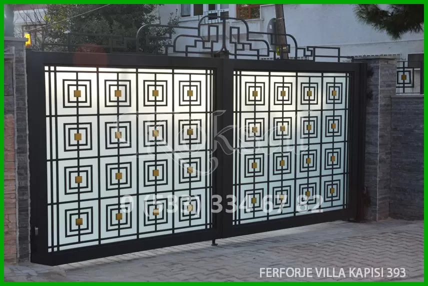 Ferforje Villa Kapıları 393