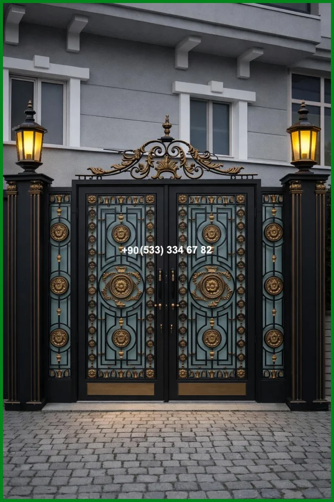 MODERN VİLLA KAPILARI-FERFORJE VİLLA KAPILARI-DEMİR VİLLA KAPILARI fir18630